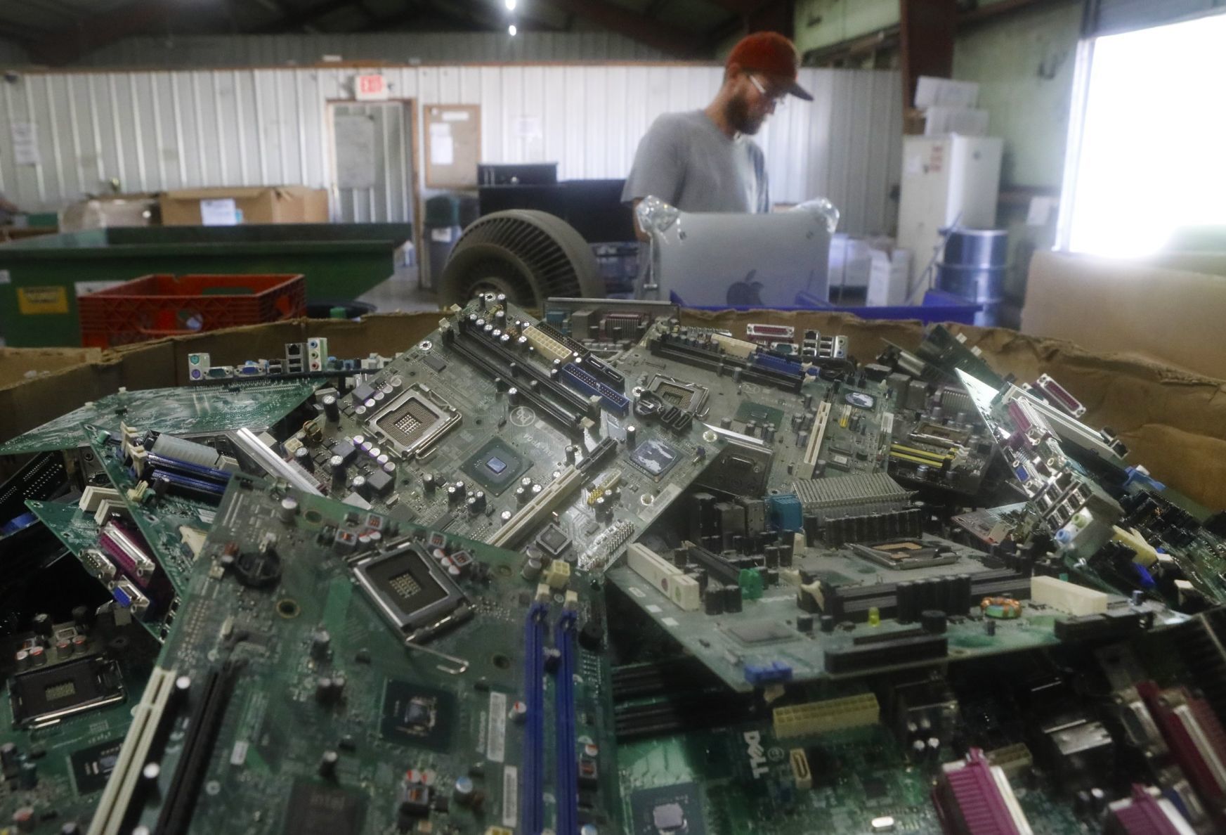 Midwest Recycling Center de-manufactures almost anything electronic